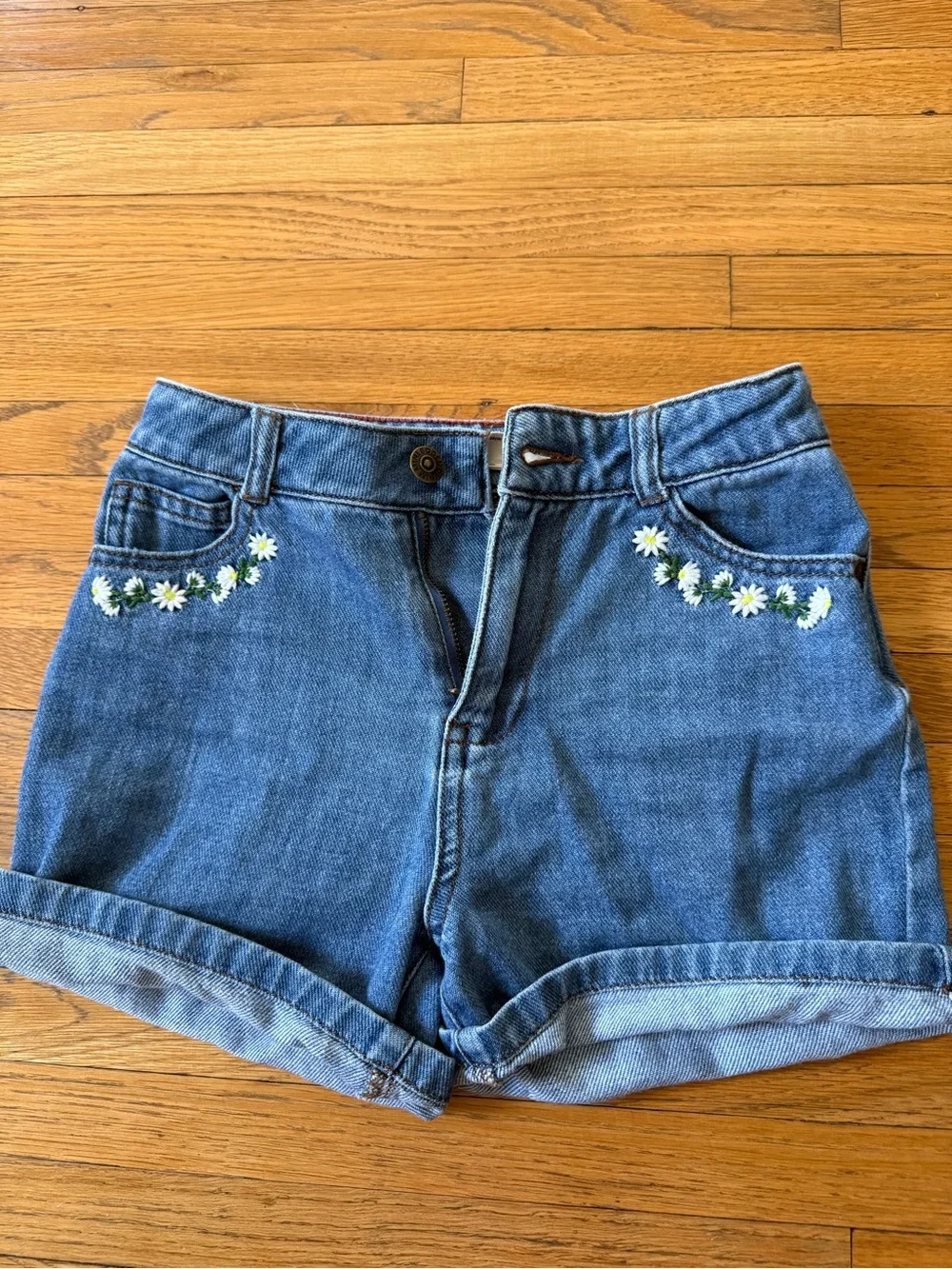 EUC Mini Boden Floral Pocket Denim Shorts